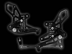 Vortex Rearsets Black Honda CBR250R CBR300 2011-2015 RS203K