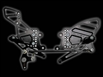Vortex Rearsets Black Honda CBR600RR 03-06 CBR1000RR 04-07 RS205K