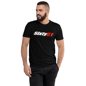 Sixty61 Mens Black Fitted T-Shirt