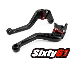 shorty levers for yamaha brake and clutch in black