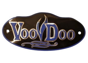 Voodoo Exhaust Badge in Blue