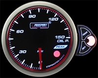 ProSport Halo Amber/White Electronic Oil Pressure Gauge