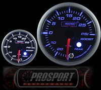 ProSport Premium Blue/White Electronic Boost Warning & Peak Hold - 52mm