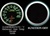 ProSport Premium Green/White Electronic Exhaust Gas Temp. Gauge w/ Warning & Peak Hold - 52mm