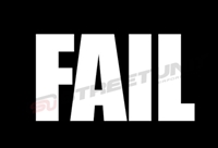 FAIL Vinyl - Custom Sized!