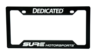 SURE Motorsports Nametag Plate Frame