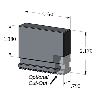 UVB-160 Monoblock Soft Jaw (Set of 3)