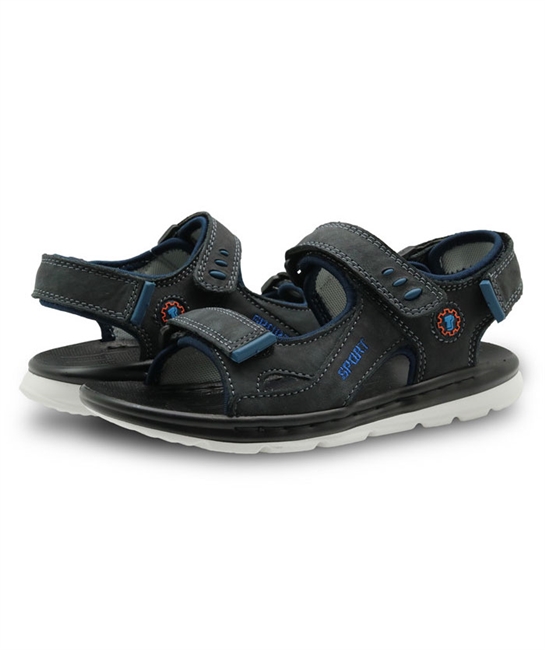 Apakowa Shoes - Black Leather Sandals - Adaptive Wheelchair Clothing & Accessories