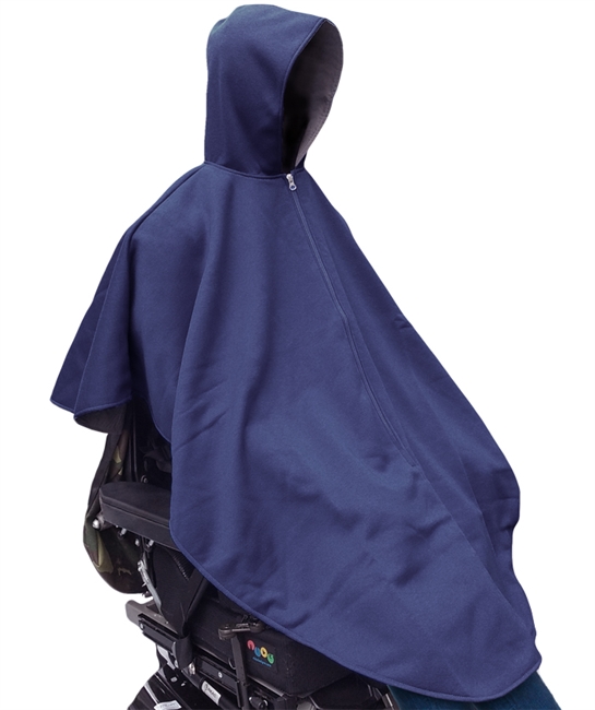 Spring N Fall Cape - Like wearing a lightweight jacket - Adaptive Wheelchair Clothing