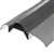 Frost King ST26HRA Top Threshold, 36 in L, 3 in W, Aluminum/Vinyl, Silver