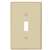 Eaton Wiring Devices PJ1V-10-L Switch Wallplate, 4.87 in L, 3.13 in W, 1 -Gang, Polycarbonate, Ivory, Smooth
