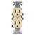 Eaton Wiring Devices C270V Duplex Receptacle, 2 -Pole, 15 A, 125 V, Push-in, Side Wiring, NEMA: 5-15R, Ivory