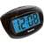 Westclox 70043X Alarm Clock, LCD Display, Black Case