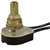 Gardner Bender GSW-25 Pushbutton Switch, 1/3/6 A, 125/250 V, SPST, Lead Wire Terminal, Plastic Housing Material, Chrome