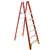 Werner P6208 Platform Ladder, 7 ft 8 in Max Standing H, 300 lb, Type IA Duty Rating, 8-Rung, 3 in D Step, Fiberglass