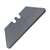 Stanley 11-987 Utility Blade, 2-13/64 in L, Carbon Steel, 2-Point