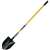 Ames 25332100 Shovel with Crimp Collar, 8-3/4 in W Blade, Steel Blade, Fiberglass Handle, Long Handle, 48 in L Handle