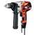 Black+Decker DR560 Drill/Driver, 7 A, 1/2 in Chuck, Keyed Chuck, Includes: (1) Chuck Key and Holder, (1) Side Handle