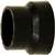 Canplas 103022BC Reducing Pipe Coupling, 2 x 1-1/2 in, Hub, ABS, Black, 40 Schedule