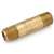 Anderson Metals 38300-0620 Pipe Nipple, 3/8 in, NPT, Brass, 890 psi Pressure, 2 in L