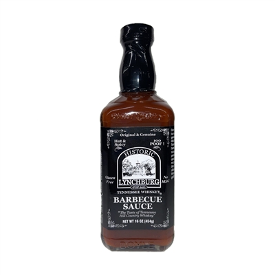 Historic Lynchburg Tennessee Whiskey BBQ Sauce - Hot 'N Spicy (100 Poof)