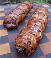 Historic Lynchburg Bacon Wrapped Pork Tenderloin with Honey Maple Glaze