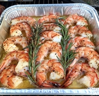 HISTORIC LYNCHBURG WHISKEY BAY SMOKED SHRIMP WITH BUTTER AND ROSEMARY