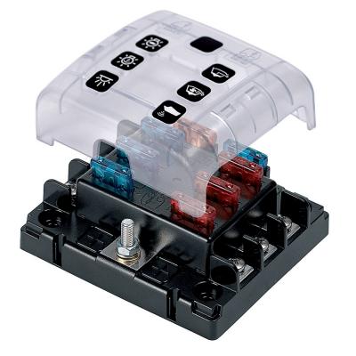 BEP ATC Six Way Fuse Holder Quick Connect w/Cover &amp; Link