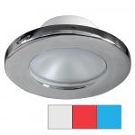 i2Systems Apeiron A3120 Screw Mount Light - Red, Cool White &amp; Blue - Chrome Finish