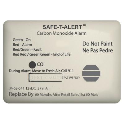 Safe-T-Alert 62 Series Carbon Monoxide Alarm w/Relay - 12V - 62-541-Marine-RLY-NC - Surface Mount - White