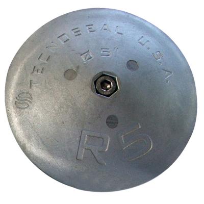 Tecnoseal R5 Rudder Anode - Zinc - 5&quot; Diameter x 7/8&quot; Thickness