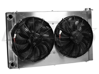 CBR 31x19 Dual Pass Aluminum Radiator With Dual Fans With Right Side Fill Neck