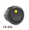K4 Round Button Single Pole Rocker Switch With Amber Dot "On" Light 14-233