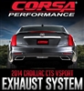 Corsa Sport Axle-Back Exhaust Dual Rear Polished Outlet 2014 Cadillac CTS Vsport 3.6L V6 Automatic