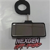 Rear View Mirror For 1.50 Inch Tubing Milled Billet BLACK