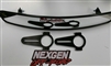 17" Rearview Mirror Kit -1.50 Short Brackets Latest Rage Longacre Racing