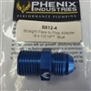 Straight Flare to Pipe Adapter -8 x 1/2 NPT Blue