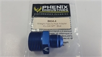 Straight Flare to Pipe Adapter -8 x 3/4 NPT Blue