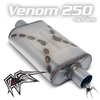 Black Widow Venom 250-series muffler - 3.0" center/center