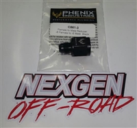 (DISCONTINUED) -8 FEMALE TO -6 MALE REDUCER PHENIX BLACK 2PC