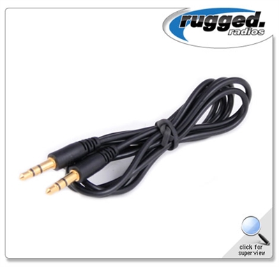 RUGGED RADIOS 3' Stereo Music Cable