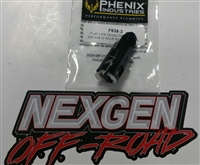 Phenix EFI Adapter Straight Male -6AN to 3/8" Female Spring Lock Black Ea USA