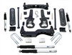 2006 to 2008 Dodge Ram 1500 2WD 6 Inch Crossmember/Knuckle Lift Kit with Front and Rear MX-6 Shocks