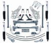 1997 to 2003 FORD F150 and F250 LD 4WD 4 Inch Lift Kit with MX-6 Shocks