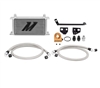 Mishimoto Oil Cooler Kit: 2015+ Ford Mustang Ecoboost MMOC-MUS4TSL Thermostatic Oil Cooler Kit - SILVER