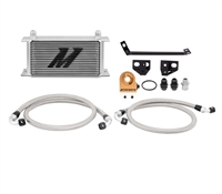 Mishimoto Oil Cooler Kit: 2015+ Ford Mustang Ecoboost MMOC-MUS4TSL Thermostatic Oil Cooler Kit - SILVER