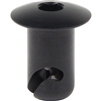 DZUS Quarter Turn Domed Black Anodized Aluminum Allen Head Button 0.500
