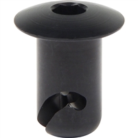 DZUS Quarter Turn Domed Black Anodized Aluminum Allen Head Button 0.500