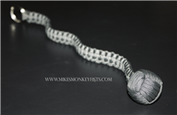 Paracord Monkey Fist Keychain 14" Great for Self Defense or Survival!