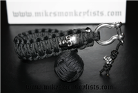 Paracord Monkey Fist Keychain 12" Great for Self Defense or Survival!
